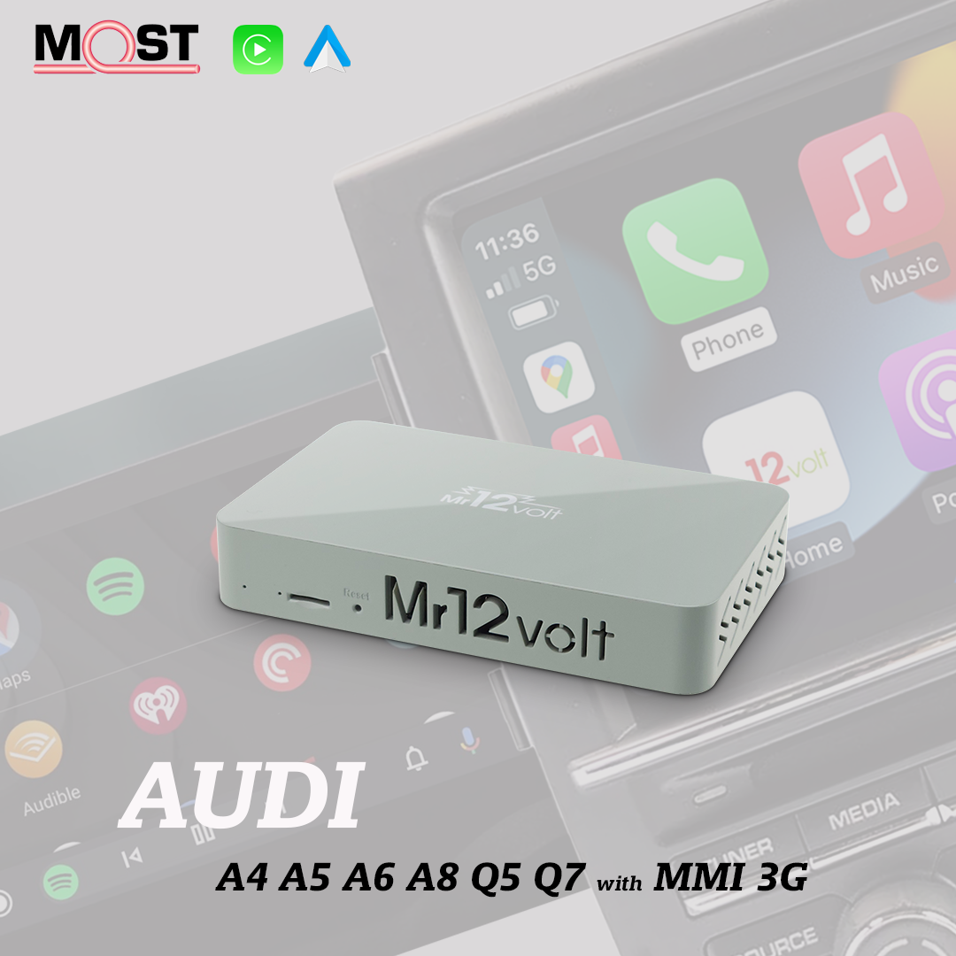 Audi MMI 3G 3G+ CarPlay & AA Interface A4 A5 A6 A7 Q5 Q7 DSP OEM Mic Support