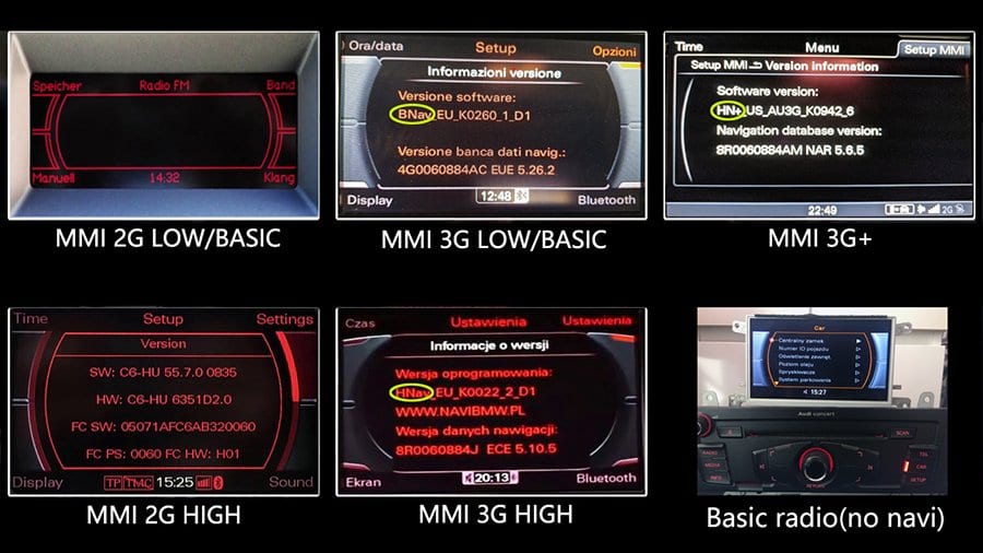 Audi A4 A5 MMI 2G High CarPlay &amp; AA Interface DSP