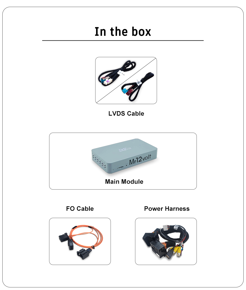 High-End BMW NBT MOST Bus CarPlay & AA Interface with OEM mic support + TV enabler