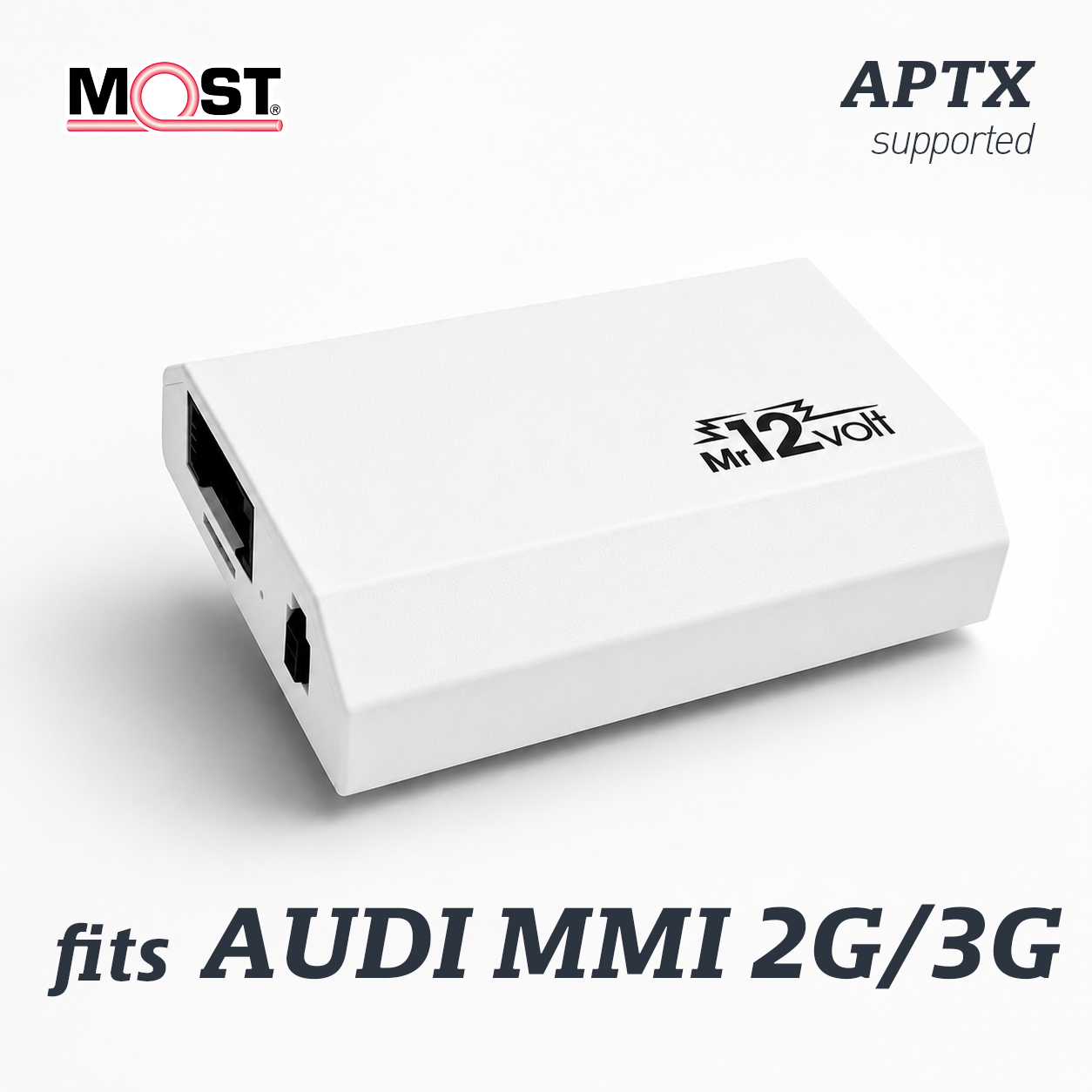 Audi MMI 2G 3G Bluetooth Audio & Handsfree Adapter APTX HD MOST Fiber Optic