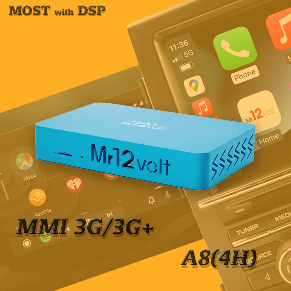 Audi MMI 3G 3G+ CarPlay & Android Auto Interface for Audi A8(4H) with DSP