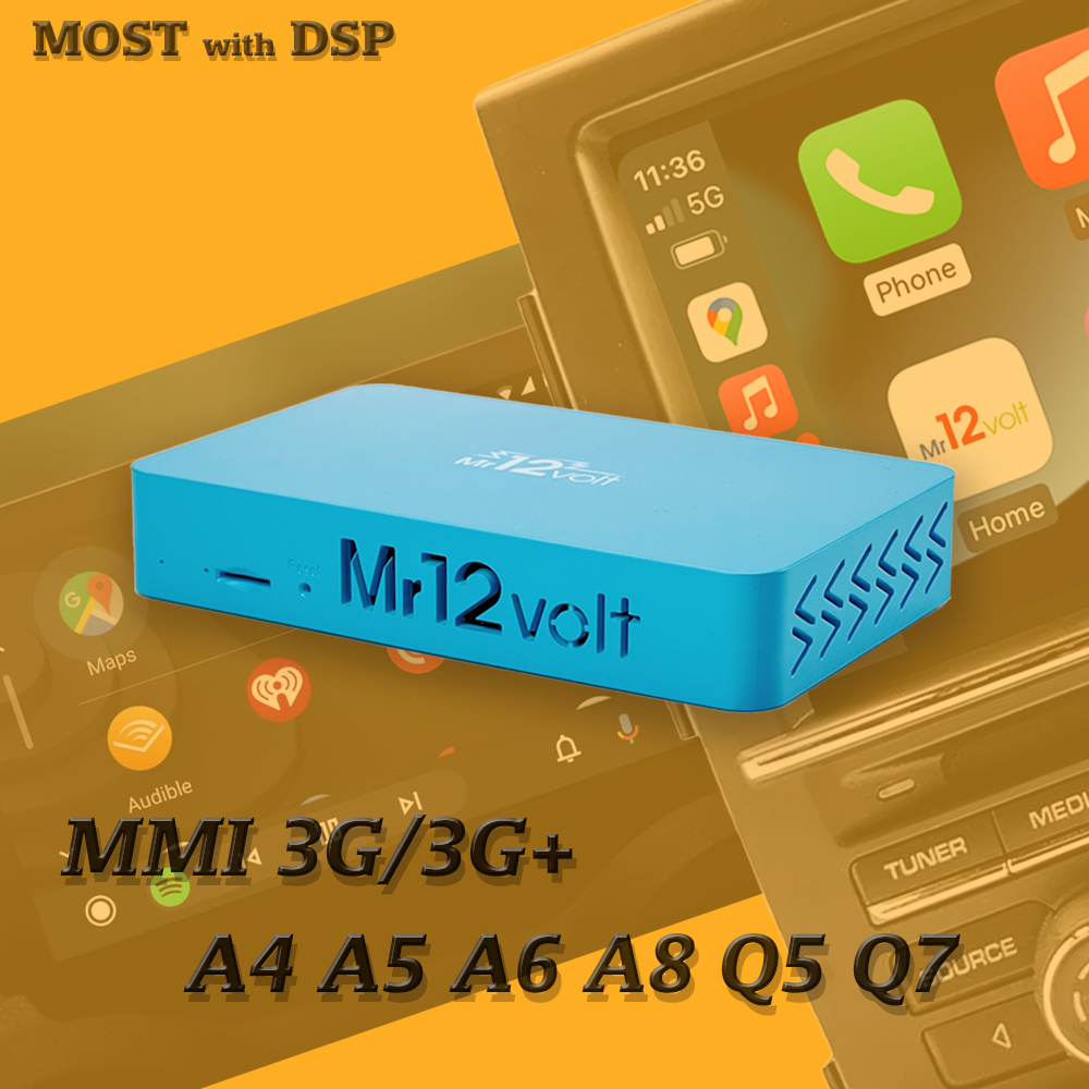 Audi MMI 3G 3G+ CarPlay & AA Interface A4 A5 A6 A7 Q5 Q7 with DSP