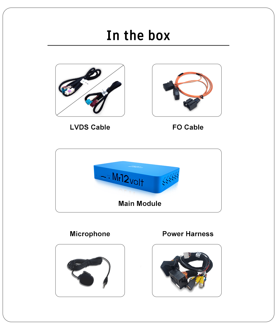 High-End BMW NBT MOST Bus CarPlay & AA Interface with TV enabler
