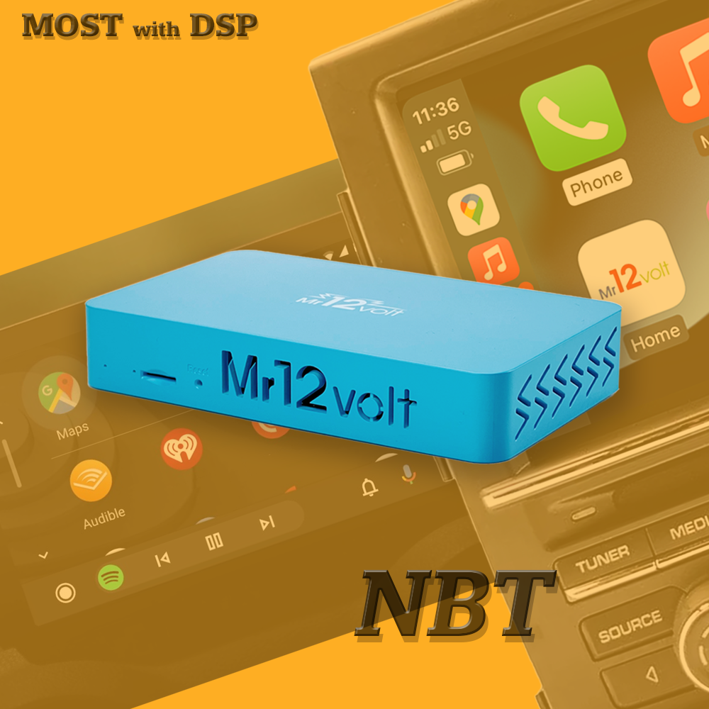 High-End BMW NBT MOST Bus CarPlay & AA Interface with TV enabler
