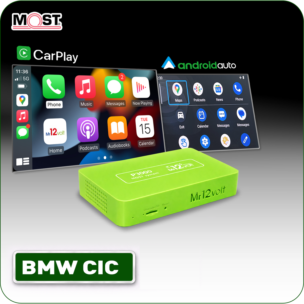 BMW CIC Wireless Apple CarPlay Android Auto MOST Interface BMW CIC Wireless Apple CarPlay Android Auto MOST Interface