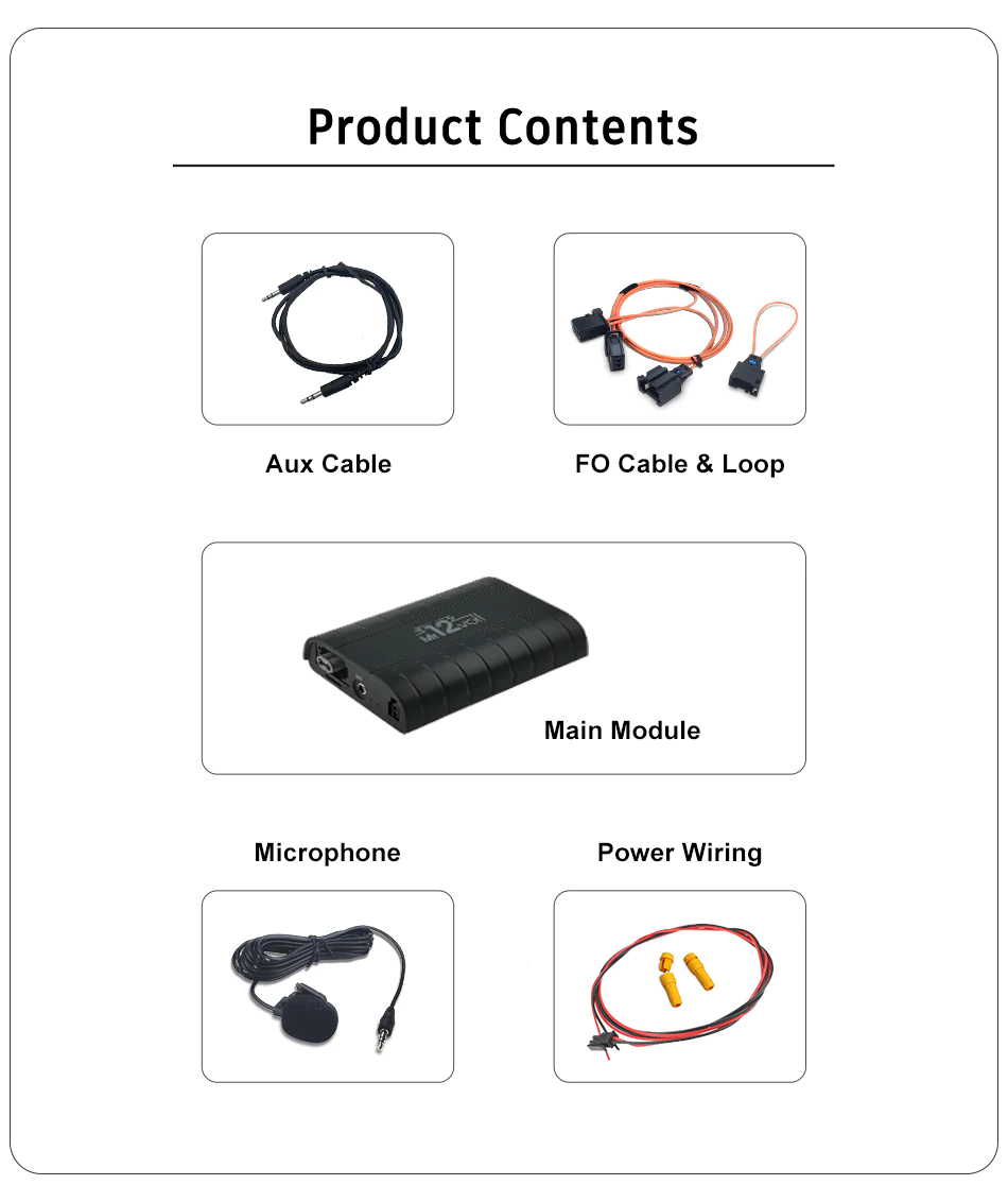 MOST Bus Porsche PCM 2.0 / 2.1 CDR 23 / 24 Bluetooth Interface