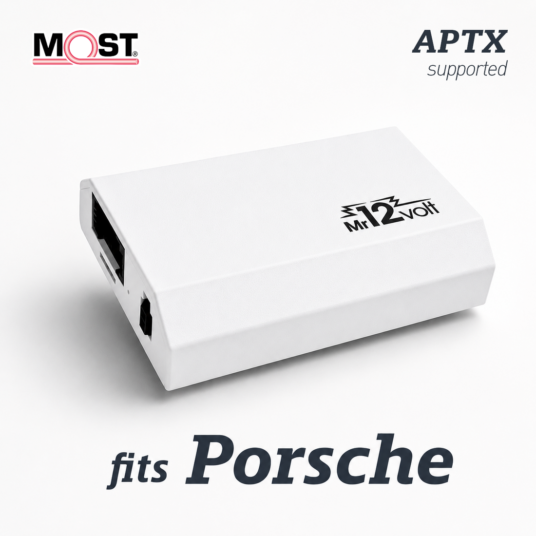 Porsche PCM 2.0/2.1 CDR 23/24 Bluetooth Adapter APTX HD MOST Fiber Optic