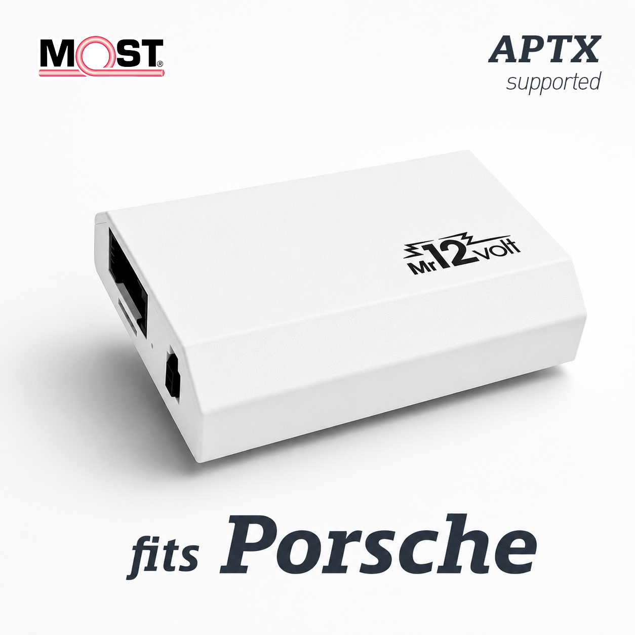 Porsche PCM 2.0/2.1 CDR 23/24 Bluetooth Adapter APTX HD MOST Fiber Optic