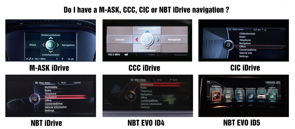 High-End BMW EVO ID5 ID6 Wireless CarPlay &amp; Android Auto MOST Interface