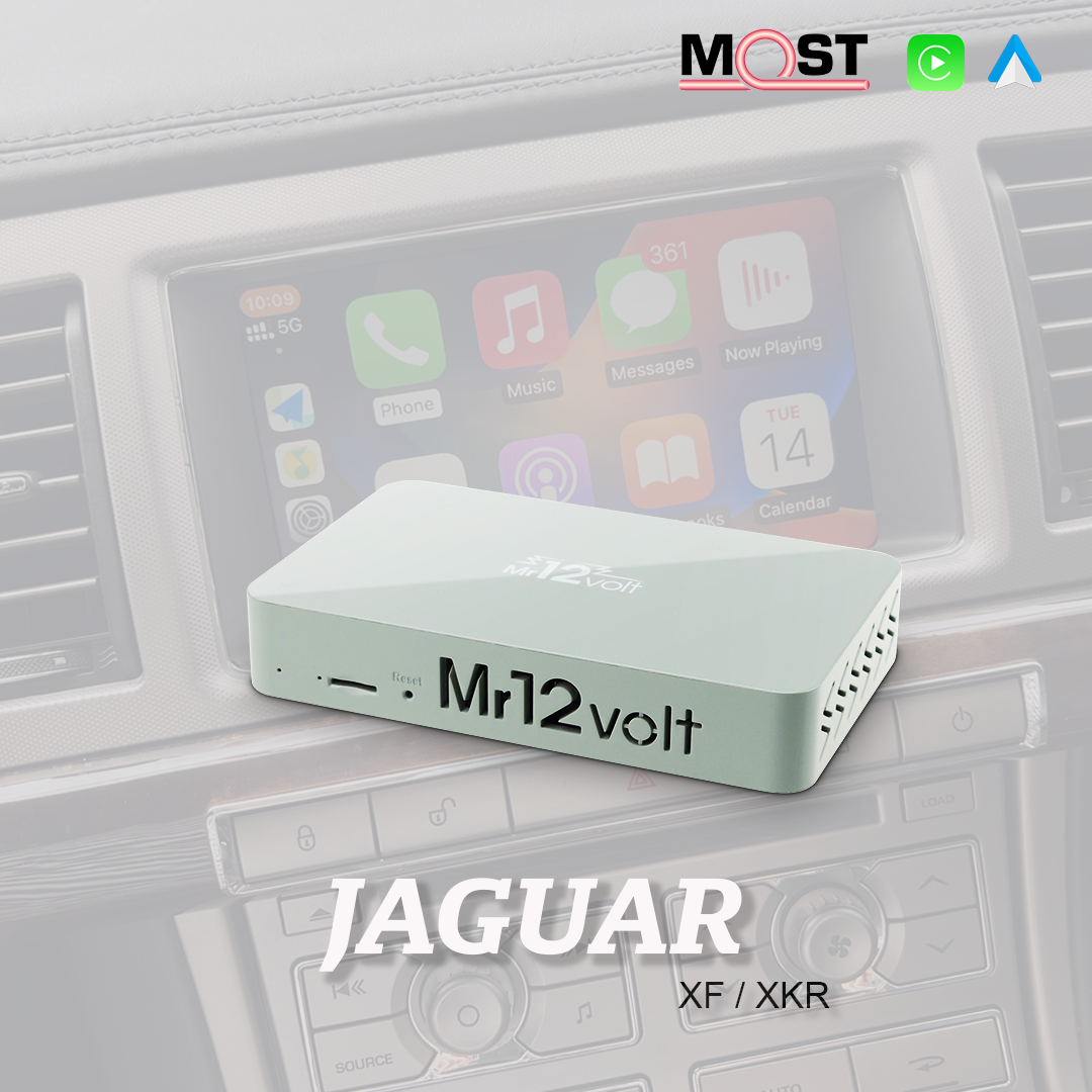 Jaguar High End Audio MOST Bus CarPlay & AA Interface OEM mic support XF XFR XKR
