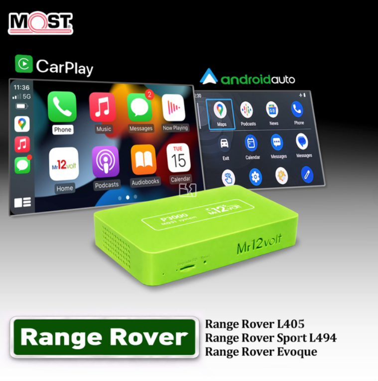 Range Rover Evoque L405 L494 L320 Wireless CarPlay Android Auto MOST Interface 2012-2015