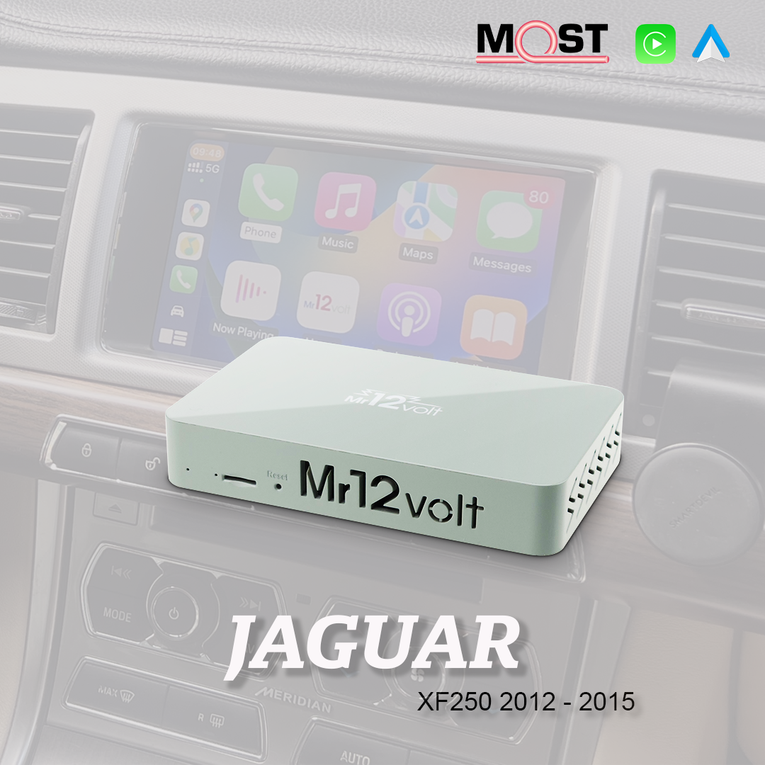Jaguar High End Audio MOST Bus CarPlay & AA Interface OEM mic support XF250 2012 - 2015