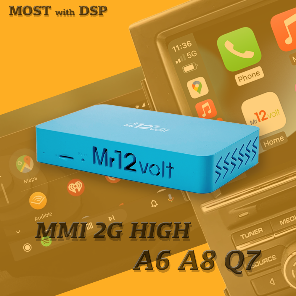 MOST Bus Audi MMI 2G High CarPlay &amp; AA Interface A6 A8 Q7